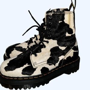 Dr. Marten Jadon Cow Print Boots